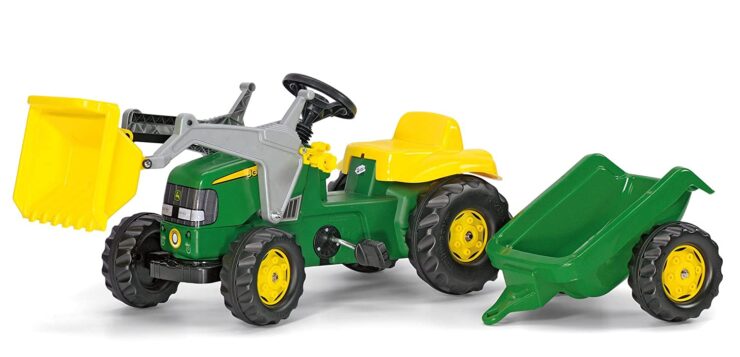 Rolly John Deere Kid Tractor with Trailer Ride On