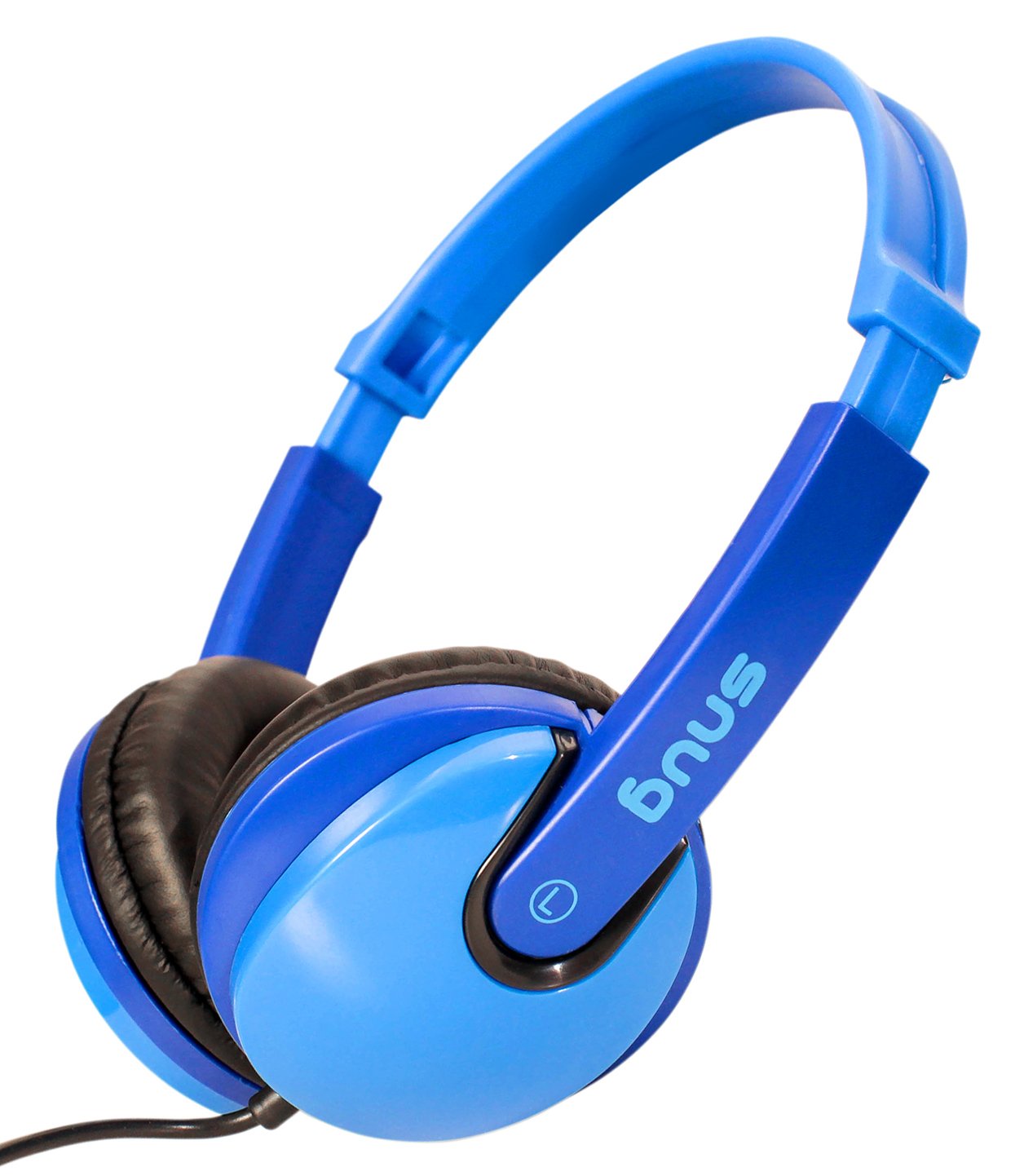 Snug Plug n Play Kids Headphones for Children DJ Style (Blue)