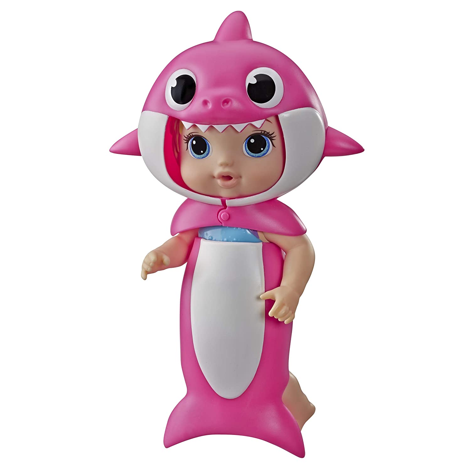 Baby Alive, Baby Shark Blonde Hair Doll, with Tail and Hood, Inspired by Hit Song and Dance, Waterplay Toy for Kids Ages 3 Years Old and Up