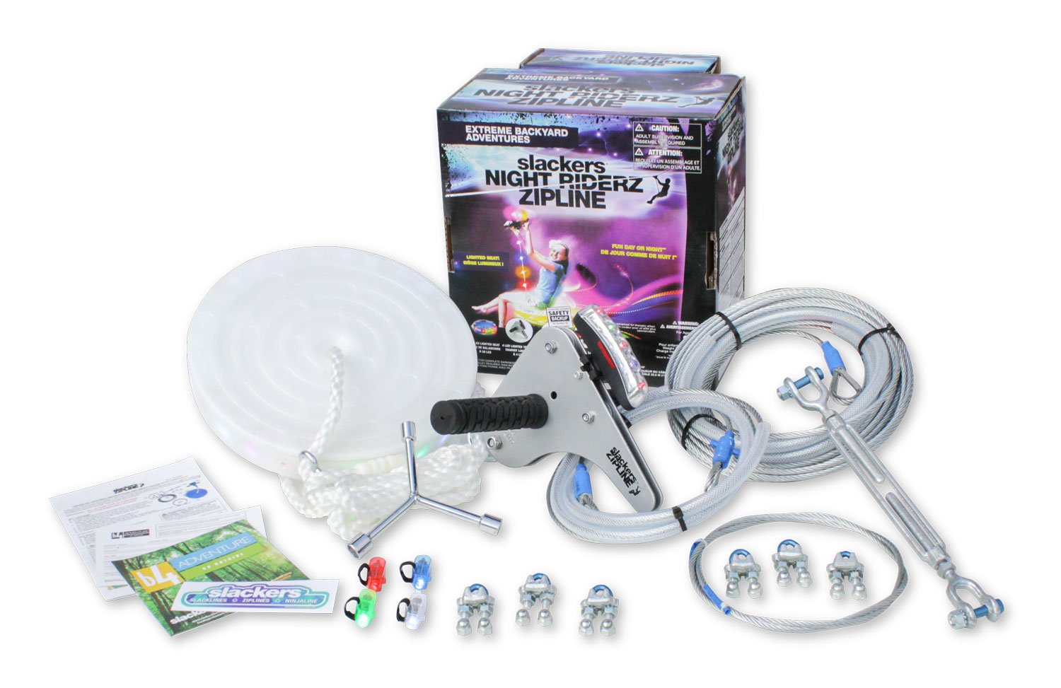 100' Night Riderz Series Zipline Kit