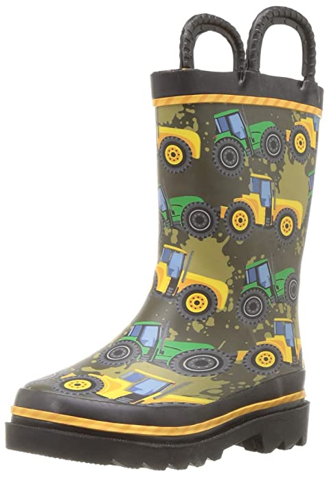 Western Chief Kids Girls' Waterproof Easy-on Printed Rain Boot