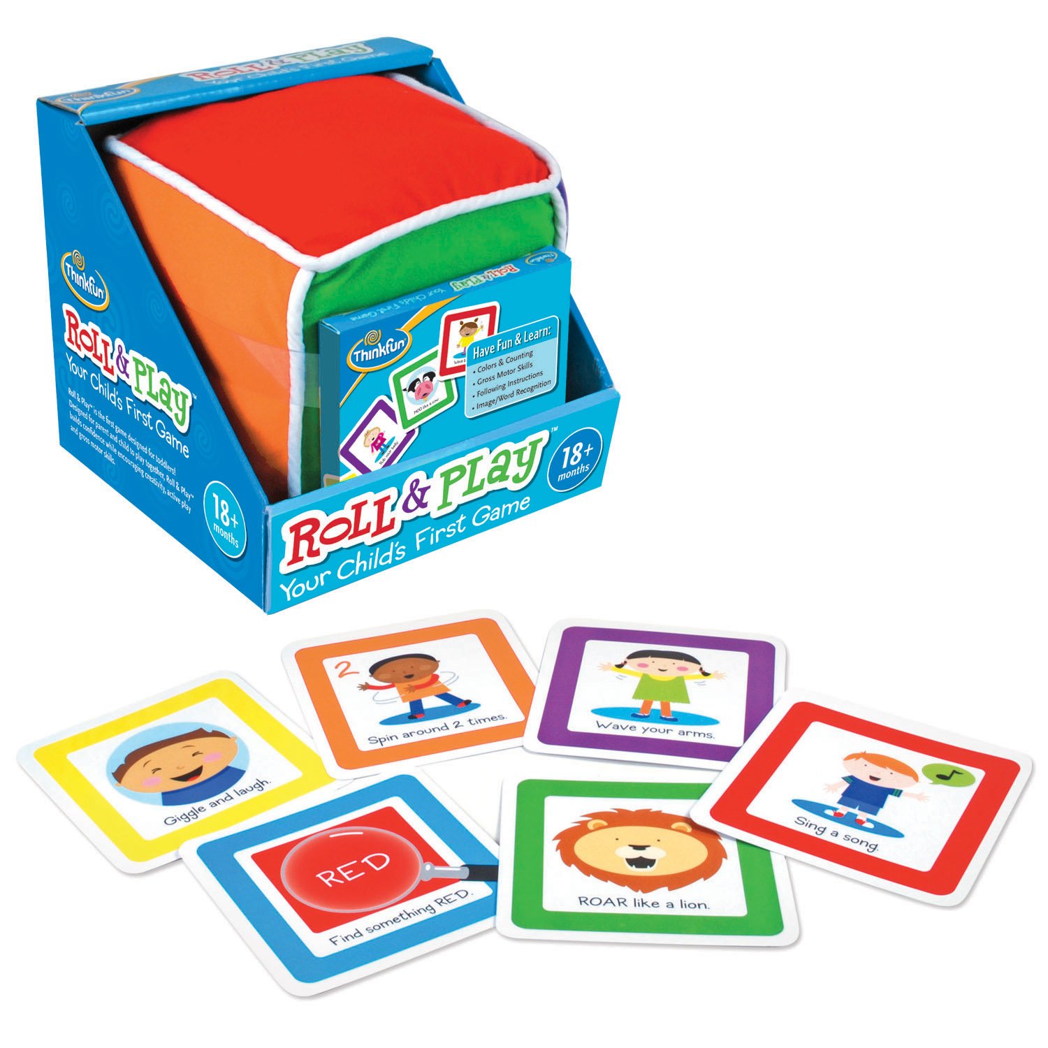 ThinkFun Roll and Play Game for Toddlers - Your Child's First Game! Award Winning and Fun Toddler Game for Parents and Kids
