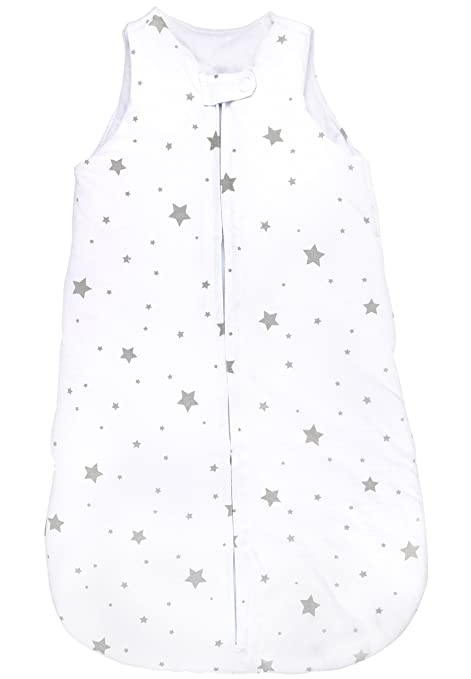 Baby Wearable Blanket- Sleep Bag Winter Weight Grey Stars for Baby