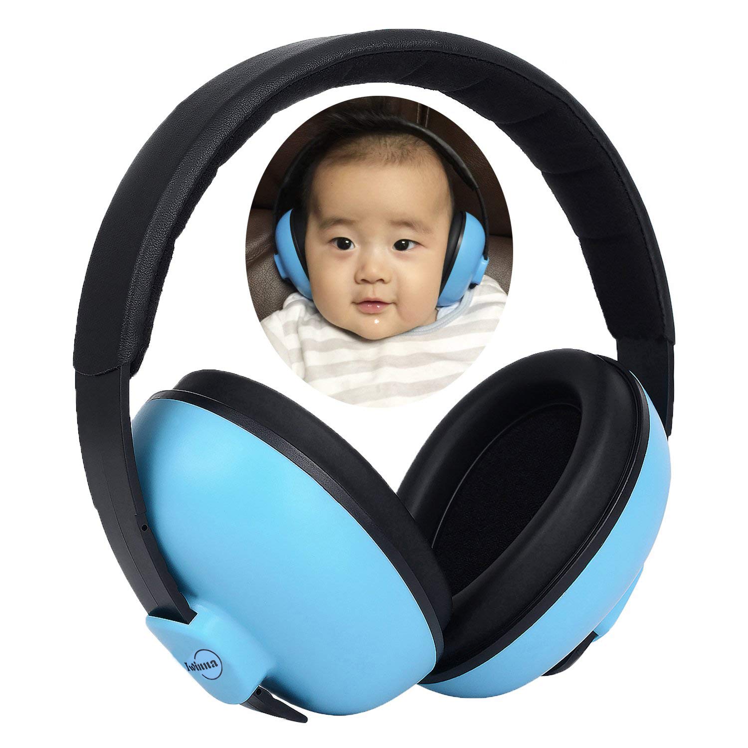 Baby Headphones Safety Ear Muffs Noise Reduction for Newborn Infant Autism Kids Toddlers Sound Cancelling Headphones for Sleeping Studying Airplane Concerts Movie Theater Fireworks, Blue