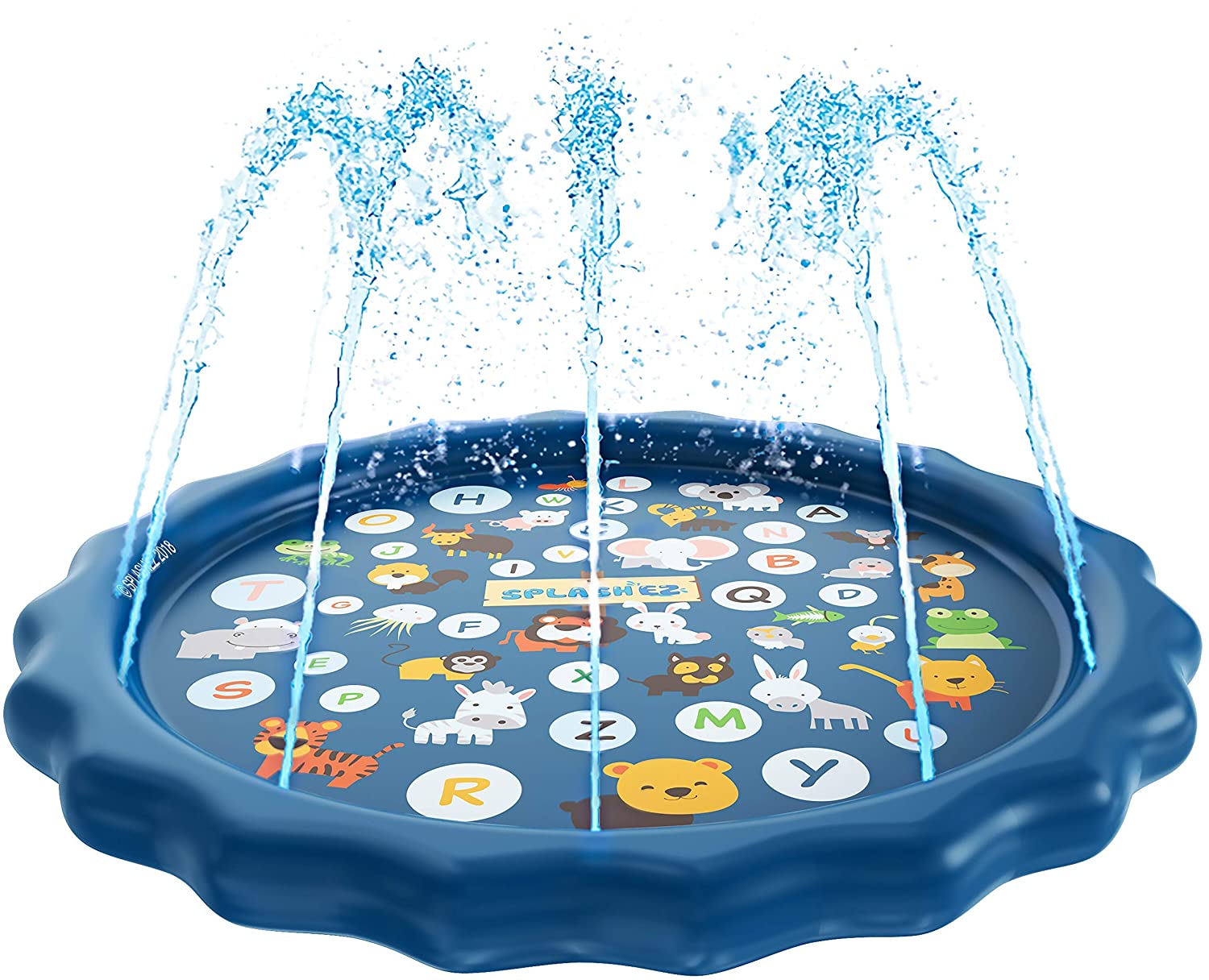 SplashEZ 3-in-1 Sprinkler for Kids, Splash Pad, and Wading Pool for Learning