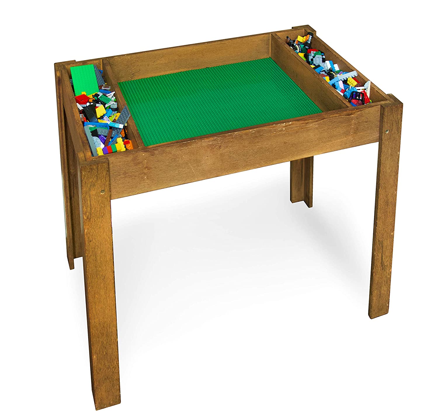 Brick Nation Lego Compatible Table with Storage for Older Kids