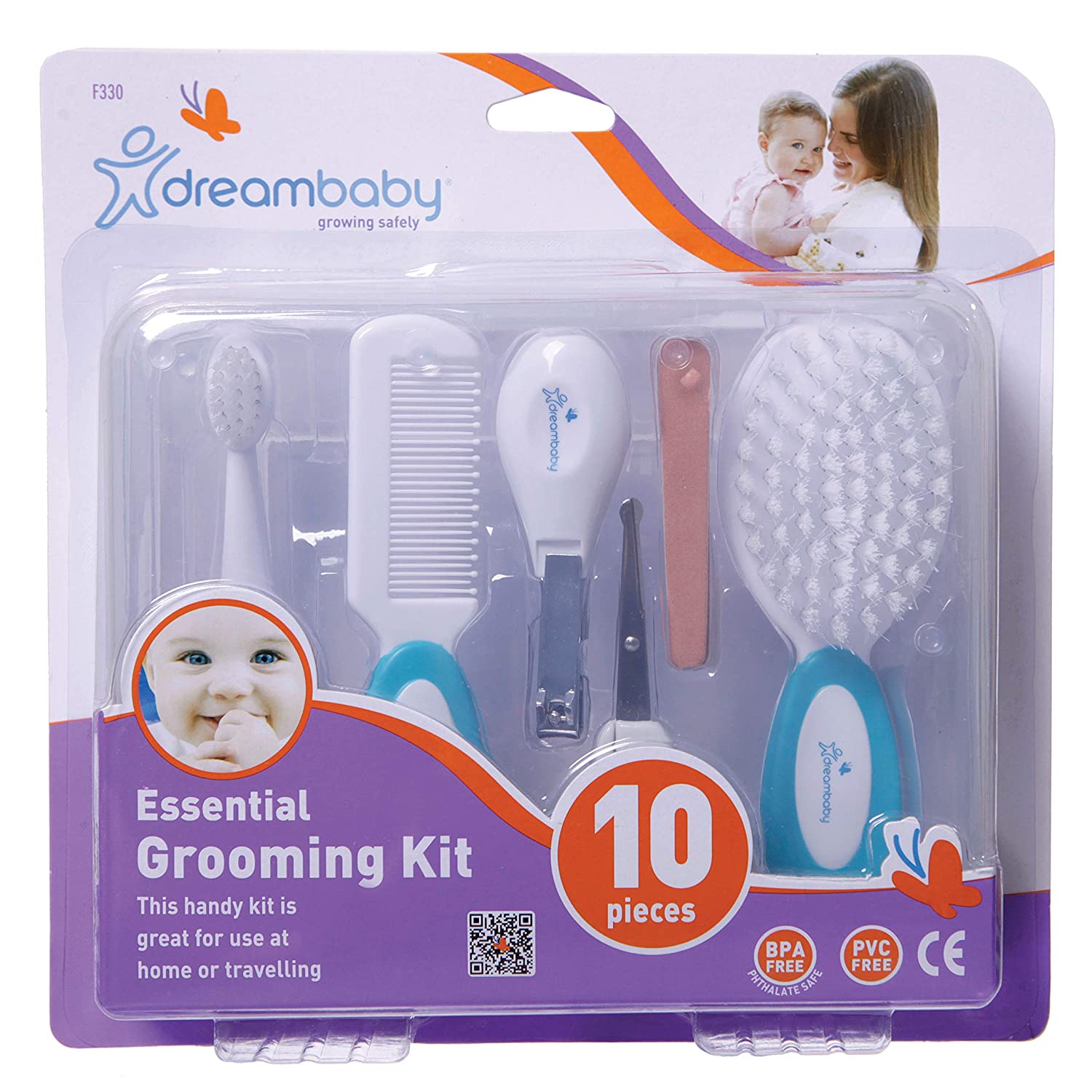 Dreambaby 10 Piece Essential Grooming Kit, Aqua