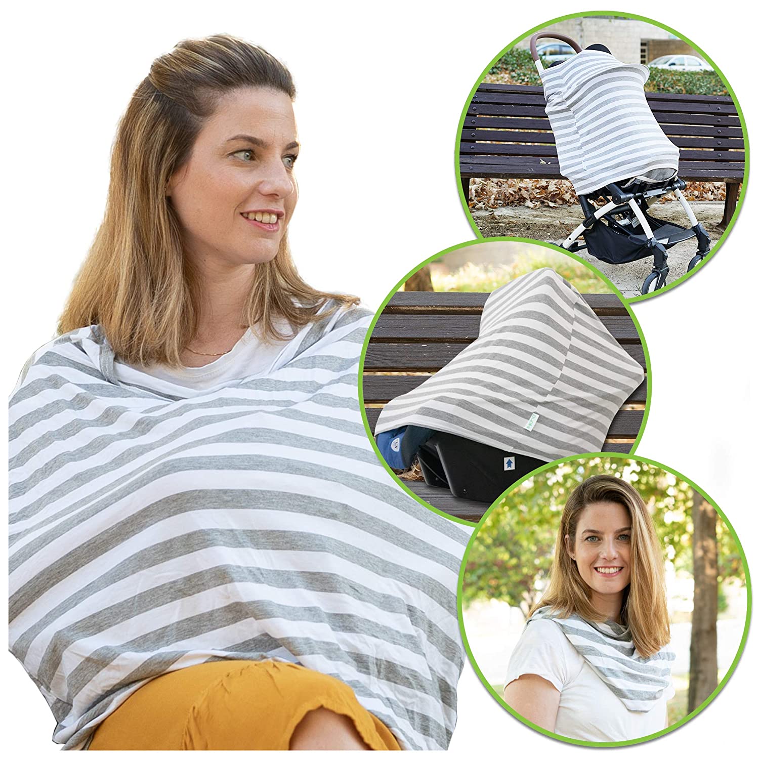 Nursing Cover for Breastfeeding – Soft, Stretchy