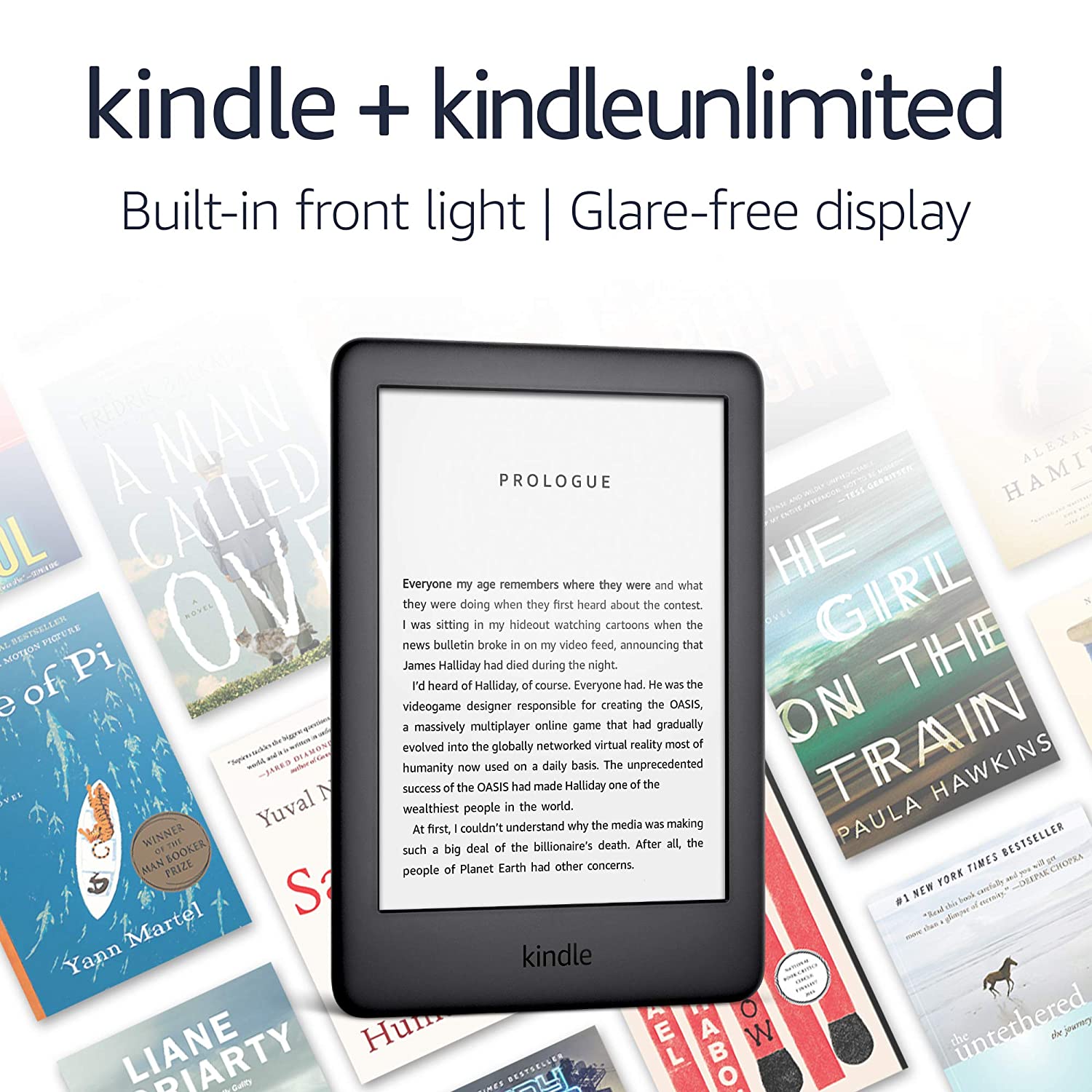 Kindle - 4 GB, Wi-Fi - Includes Special Offers + Kindle Unlimited
