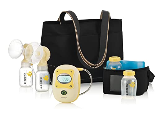 Medela Freestyle Mobile Double Electric Breast Pump, Lactation Support from 24/7 LC, Hands Free Breastpump, Digital Display with Memory Button