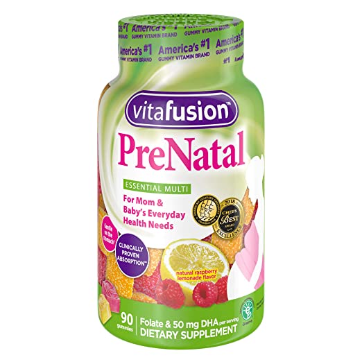 Vitafusion Prenatal Gummy Vitamins, 90 Count (Packaging May Vary)