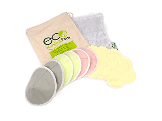 Contoured Washable Reusable Bamboo Nursing Pads