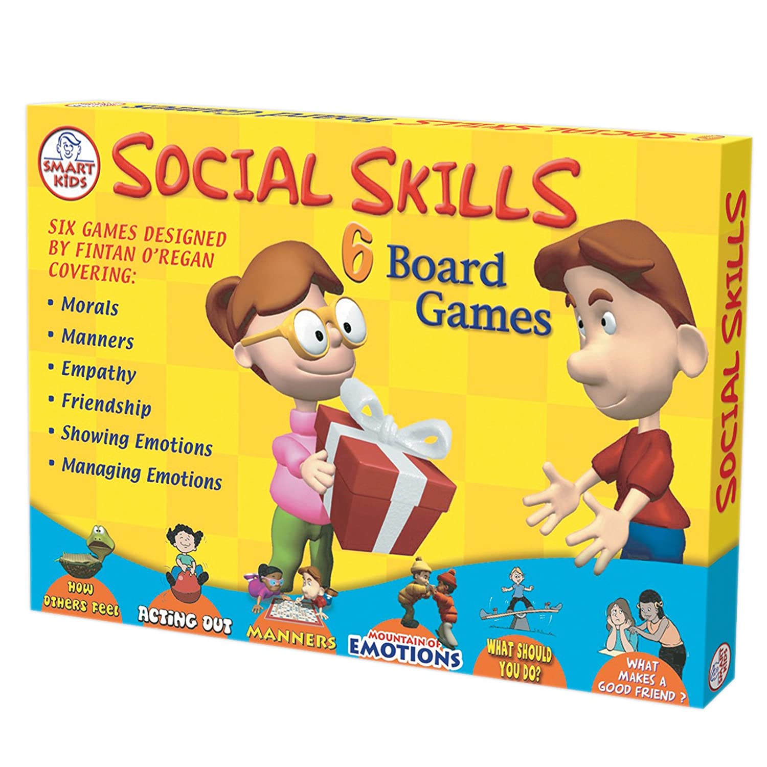 Didax Educational Resources Social Skills Board Games (6 Pack), Multicolor