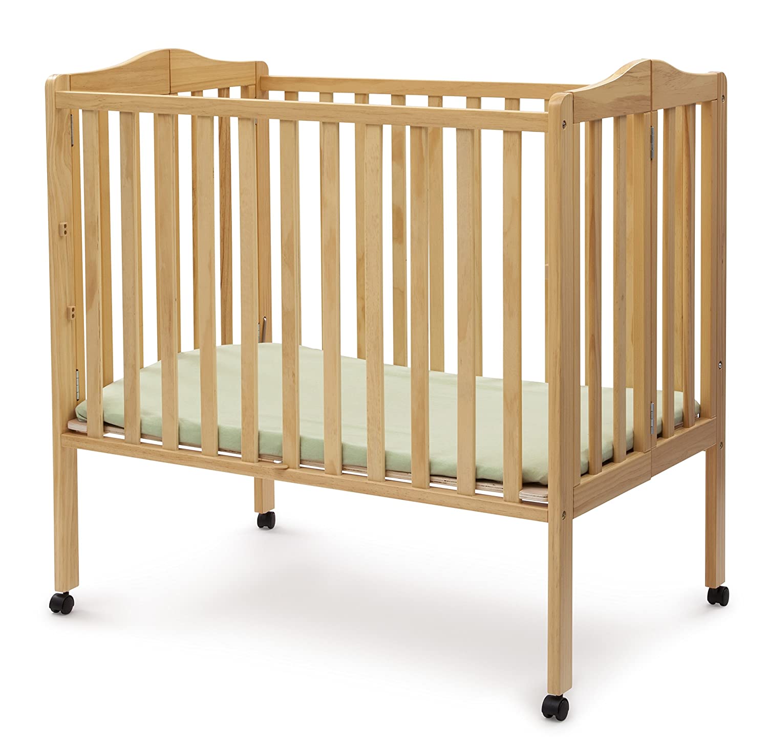 Delta Children Folding Portable Mini Crib with Mattress