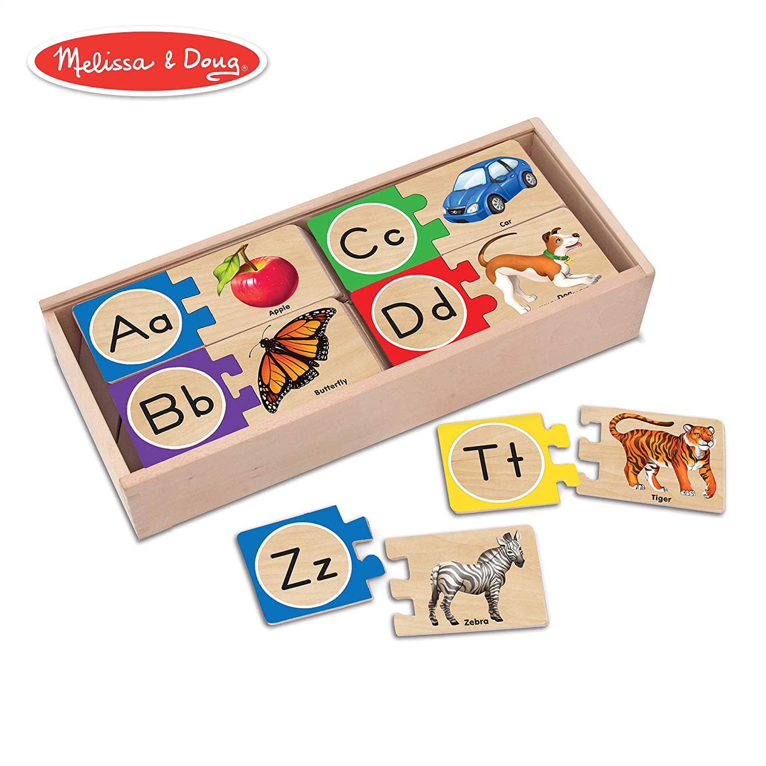 Melissa & Doug Self-Correcting Alphabet Letter Puzzles