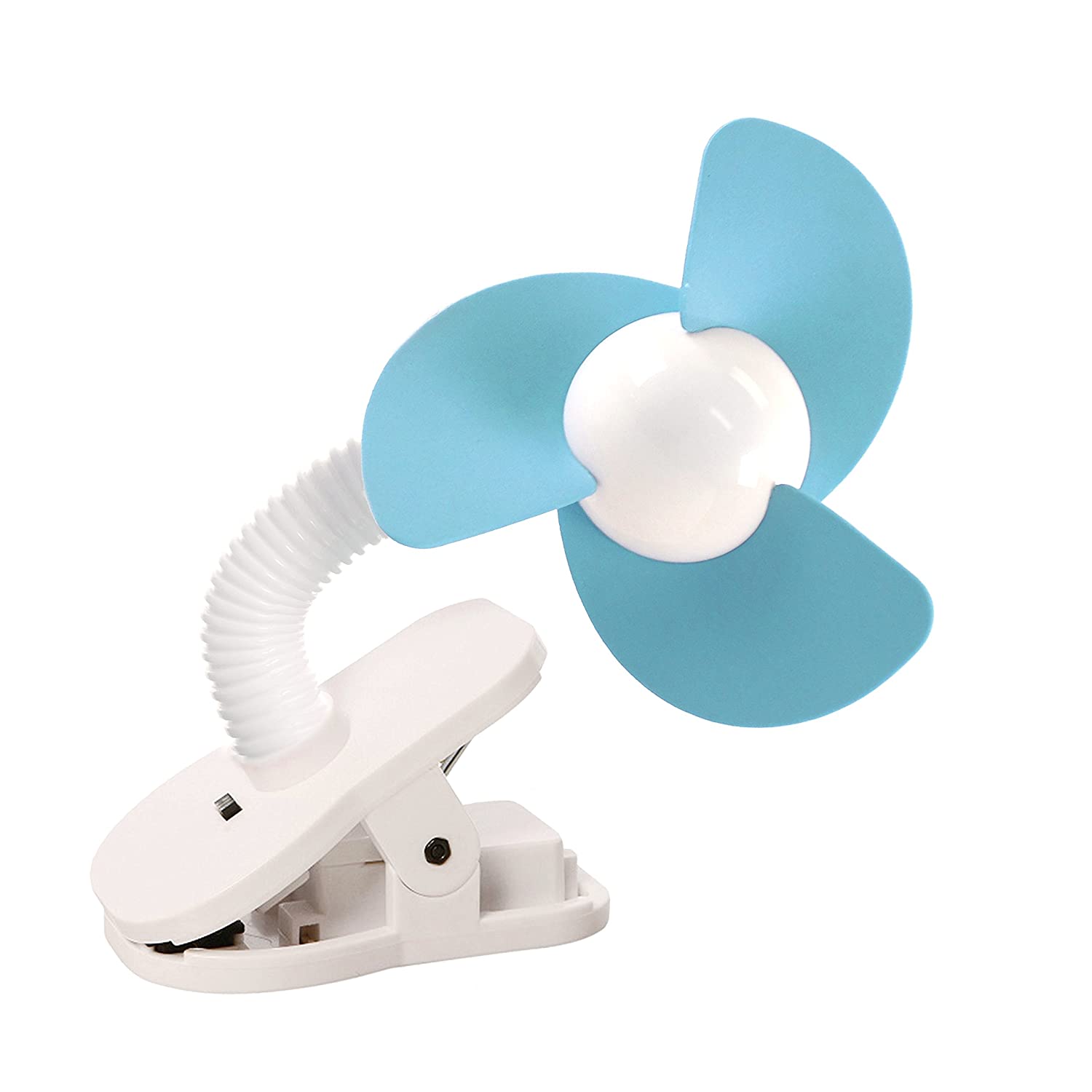 Dreambaby Stroller Fan, White/Blue