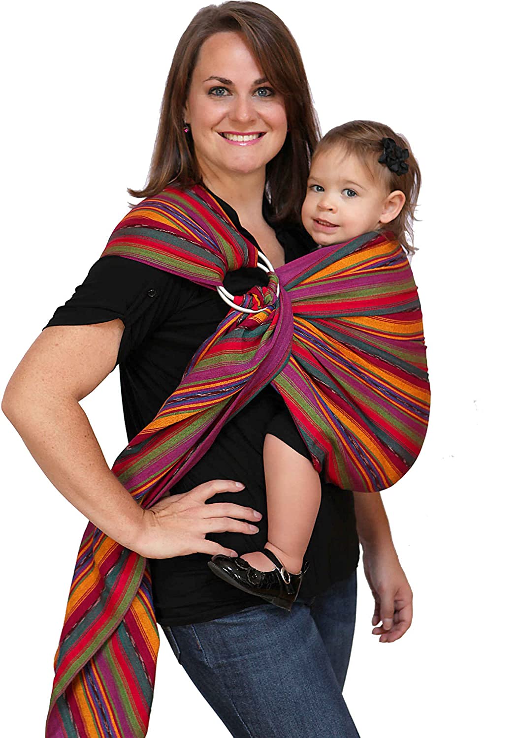 Lightly Padded Ring Sling Baby Carrier by Maya Wrap