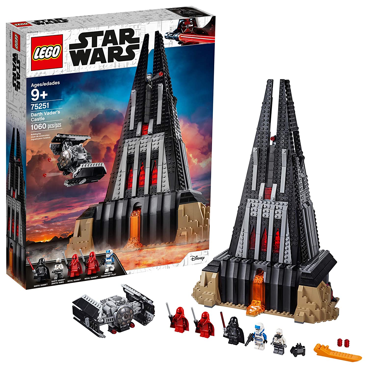 LEGO Star Wars Darth Vader’s Castle 75251 Building Kit (1060 Pieces)