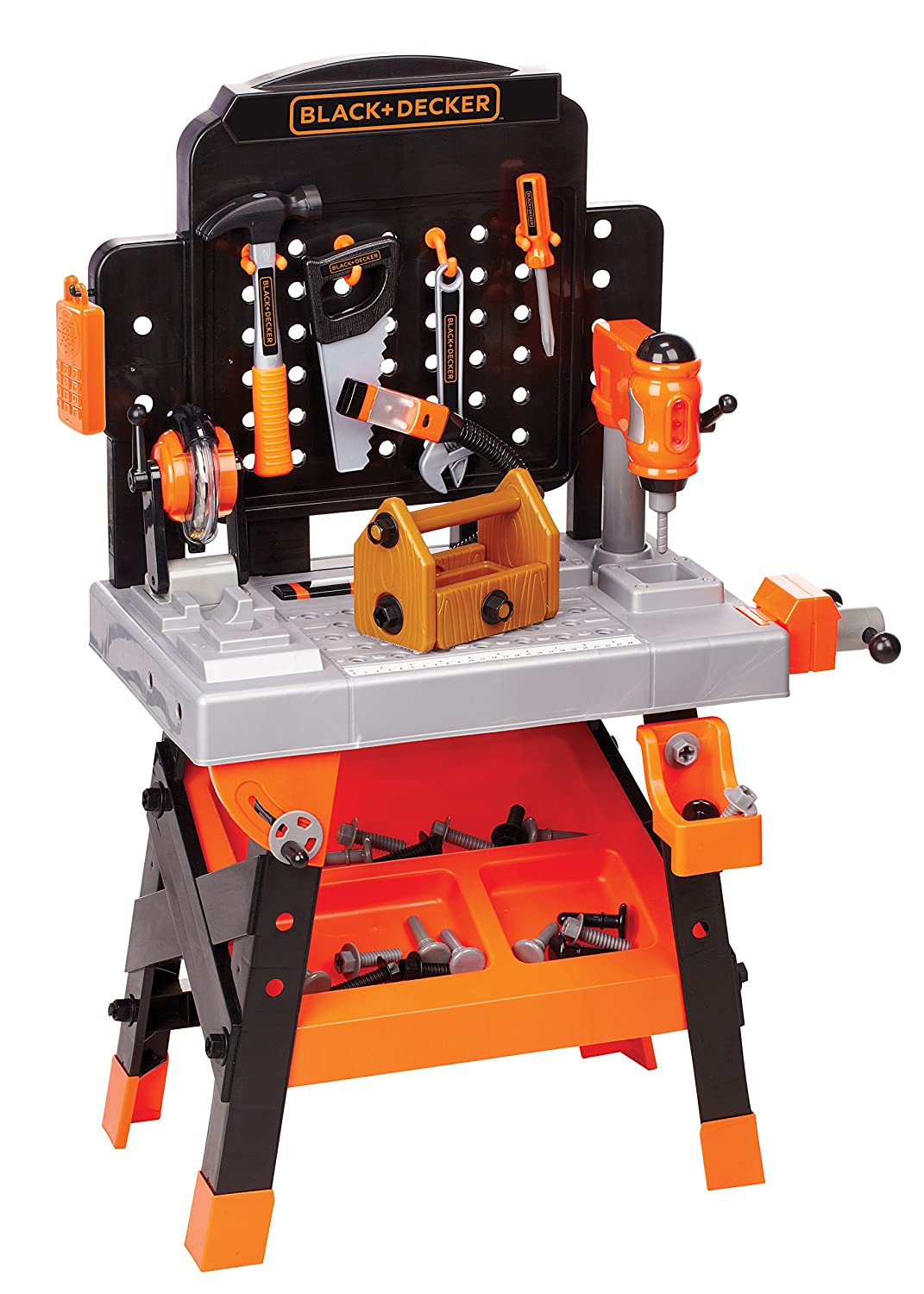 Black+Decker Junior Power Workbench Workshop with Realistic Action Lights & Sounds