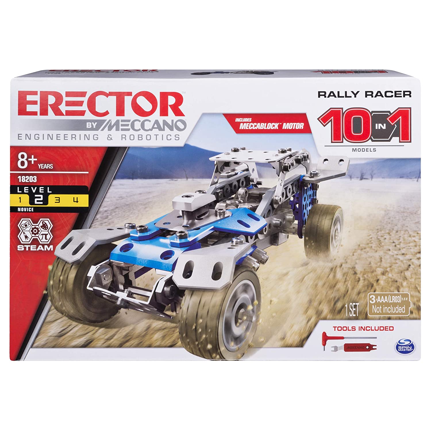 Meccano Rally Racer 10-in-1 Building Kit