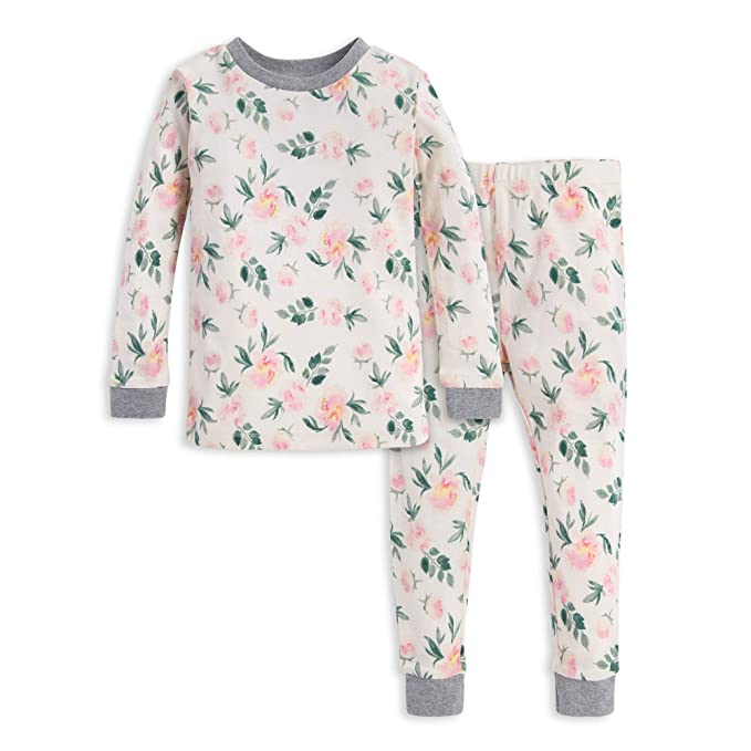 Burt's Bees Baby Unisex Pajamas, Tee and Pant 2-Piece PJ Set, 100% Organic Cotton