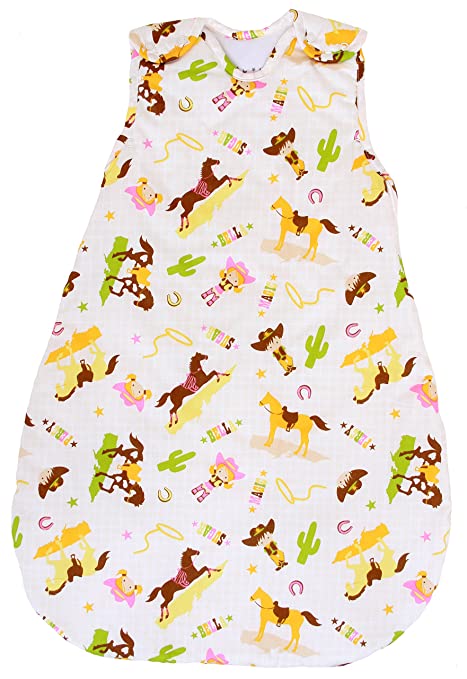 Baby Sleeping Bag with Horse Pattern, 2.5 Tog's Winter Model (Medium (10-24 mos))