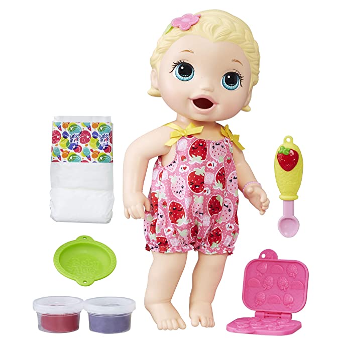 Baby Alive Super Snacks Snackin' Lily (Blonde) (Amazon Exclusive)