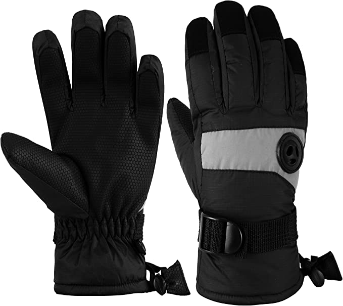 HighLoong Kids Waterproof Ski Snowboard Gloves