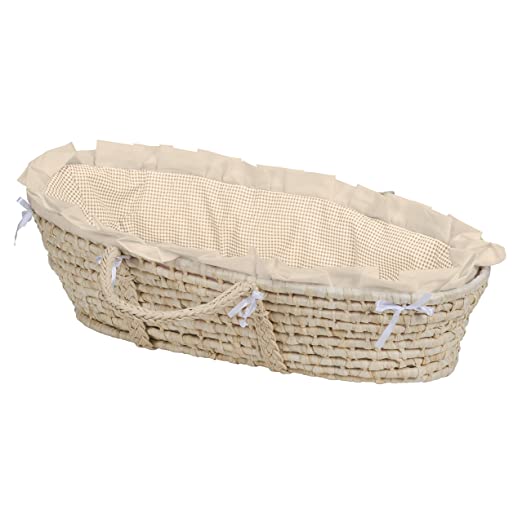 Baby Moses Basket with Liner, Sheet, and Pad