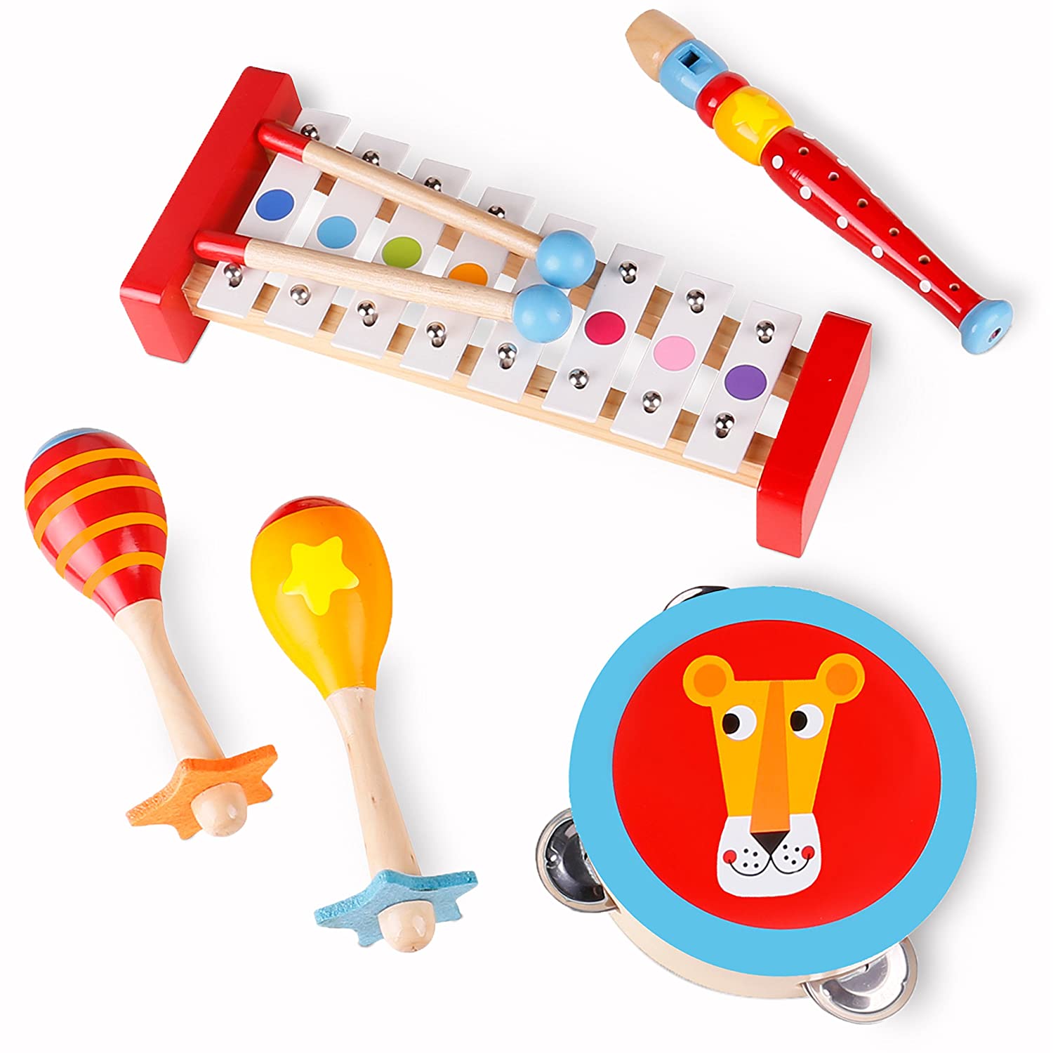 USA Toyz Wooden Musical Toys and Kids Instruments - Musical Instruments for Children, Toddlers, Baby, Summer Toys for Summer Camp Activities