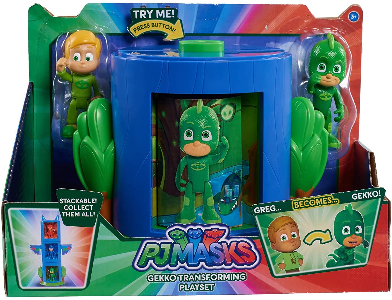 PJ Masks Transforming Figure Set-Gekko