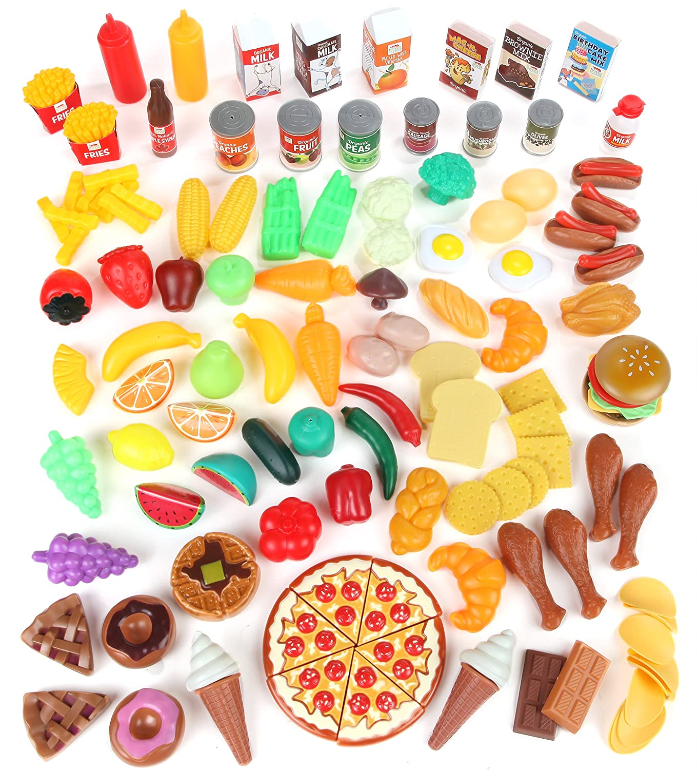 Play Food Set for Kids & Toy Food for Pretend Play
