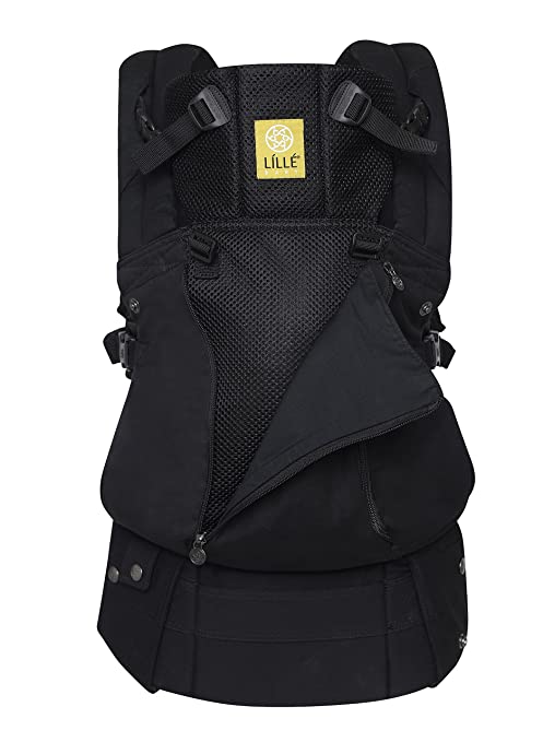 LÃLLÃbaby The Complete All Seasons SIX-Position, 360Â° Ergonomic Baby & Child Carrier, Black - Cotton Baby Carrier, Comfortable and Ergonomic, Multi-Position Carrying for Infants Babies Toddlers