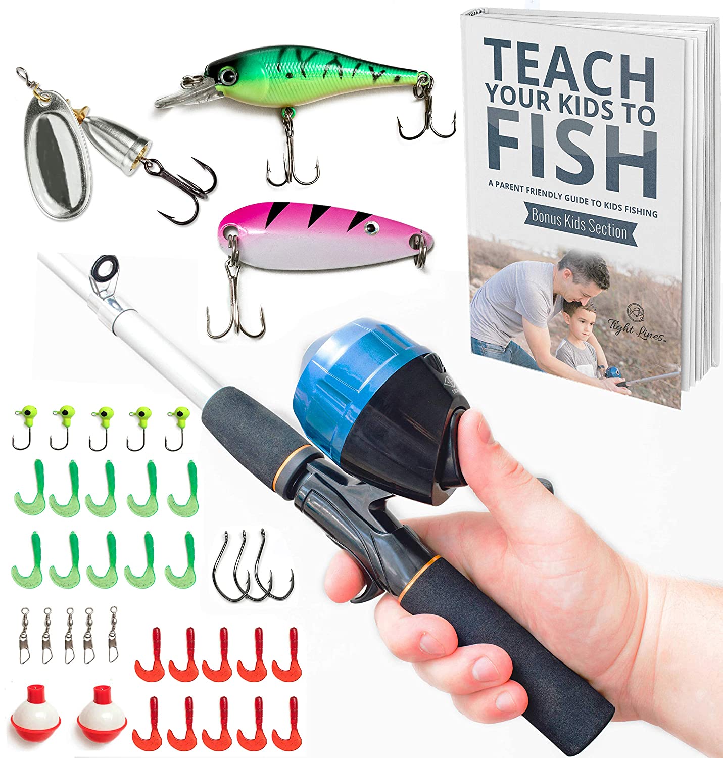 Tight Lines Kids Fishing Pole Combo Set