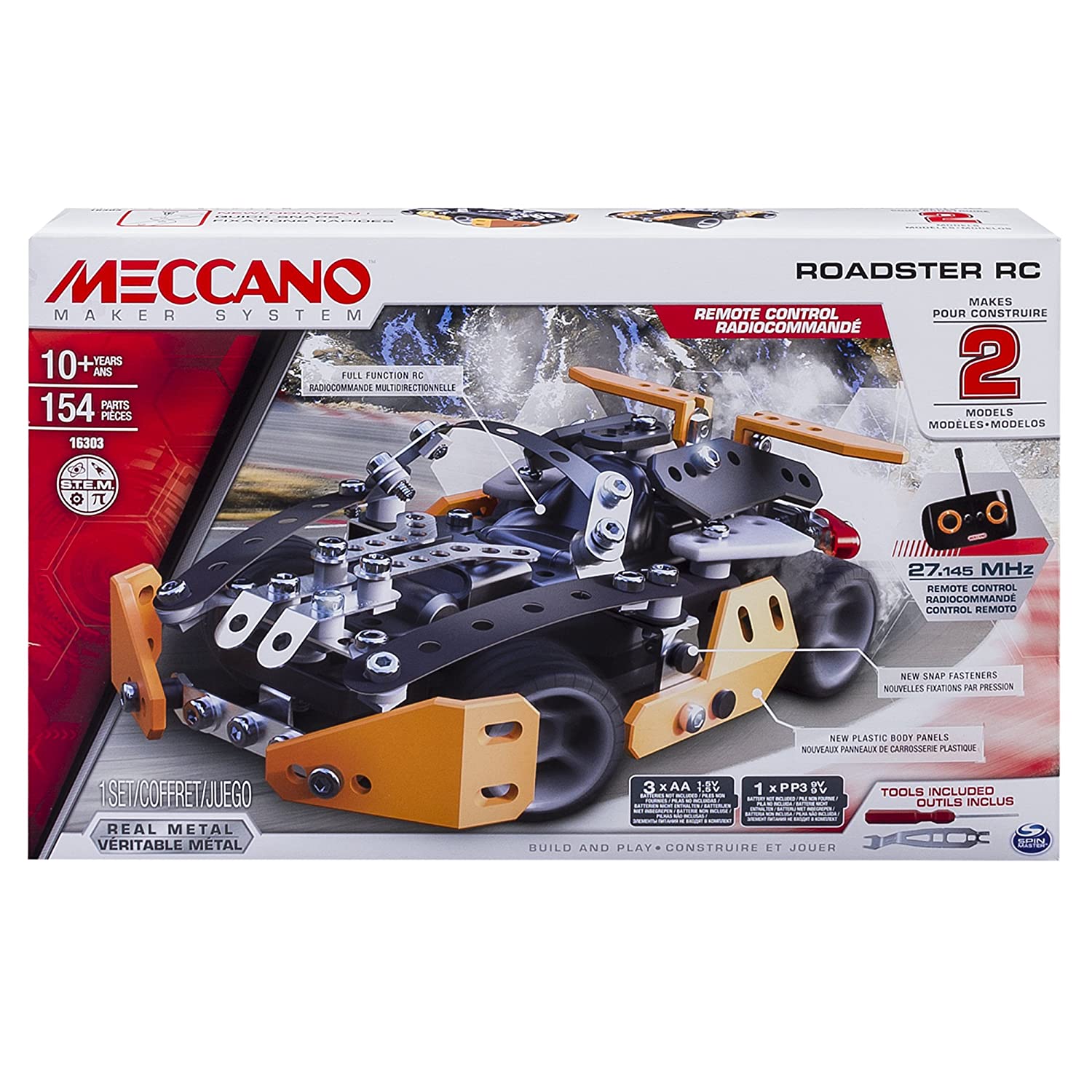 Meccano Erector Roadster RC Model Building Set