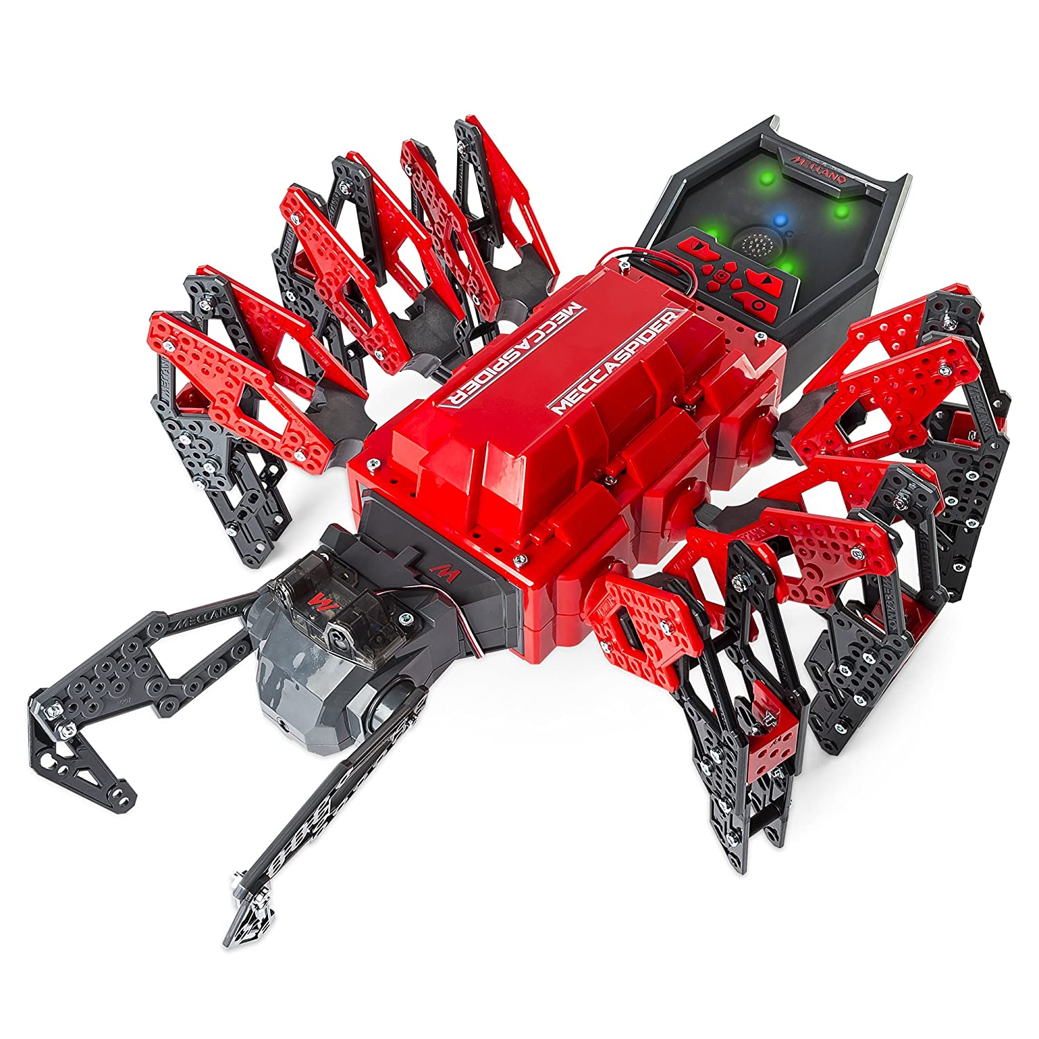 Meccano-Erector – MeccaSpider Robot Kit for Kids to Build, STEM Toy with Interactive Built-in Games and App