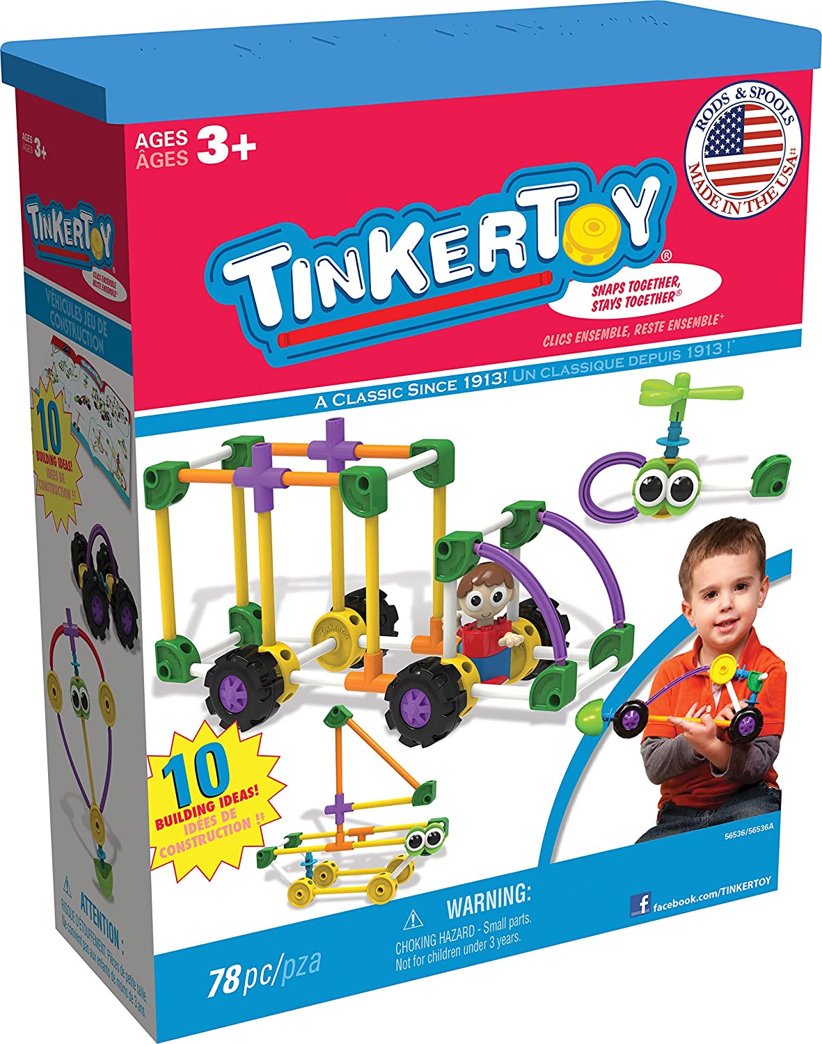 Tinkertoy Vehicles Building Set