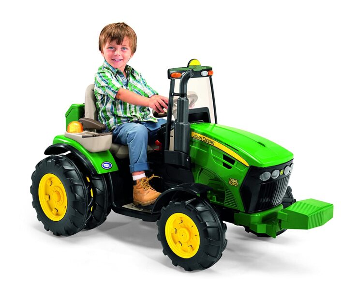 Peg Perego John Deere Dual Force Tractor, Green