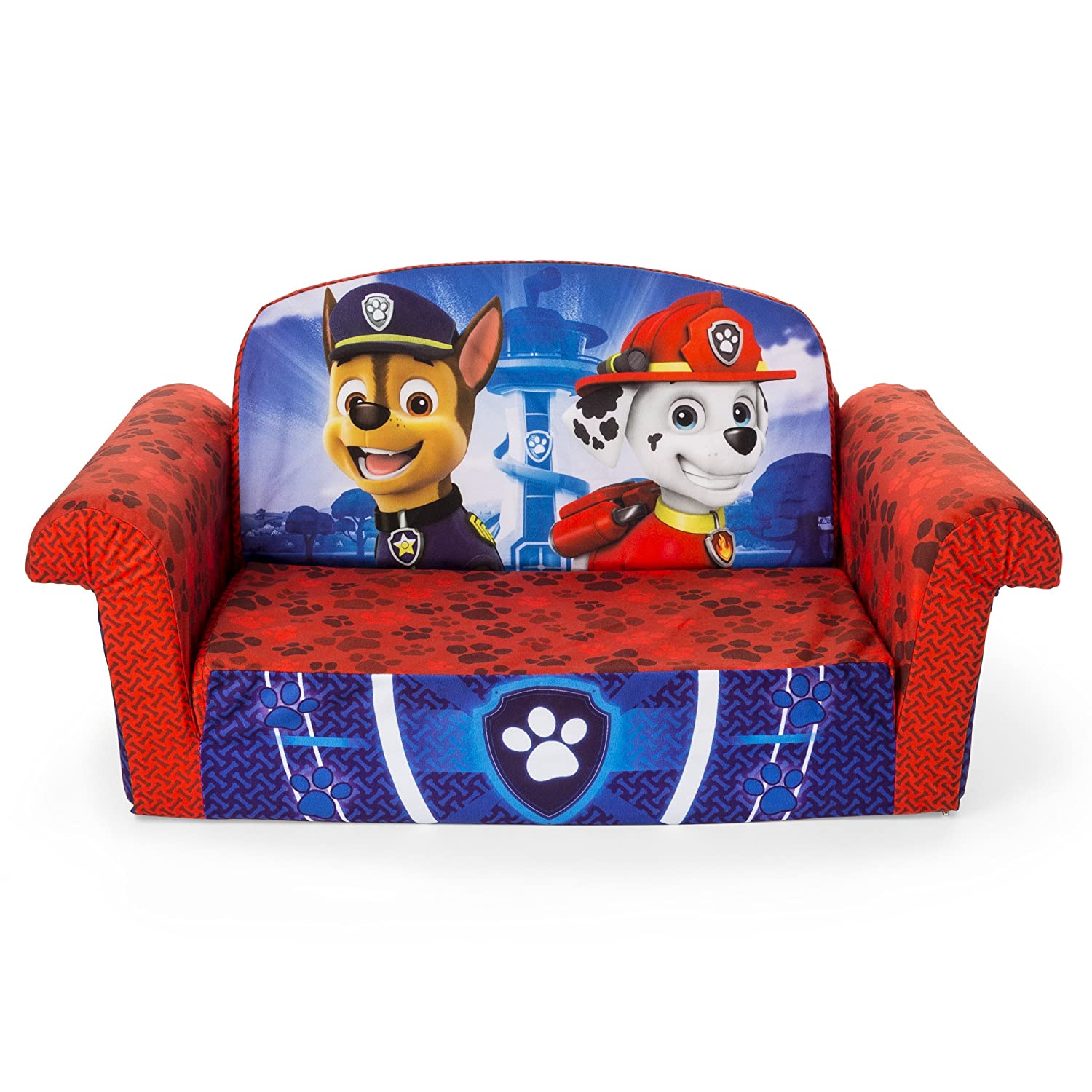 Marshmallow Furniture, Children's 2 In 1 Flip Open Foam Sofa, Nickelodeon Paw Patrol, by Spin Master