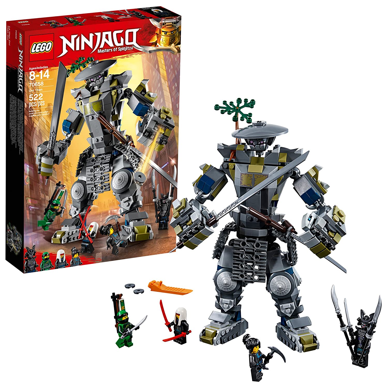 LEGO NINJAGO Masters of Spinjitzu: Oni Titan 70658 Building Kit (522 Piece)
