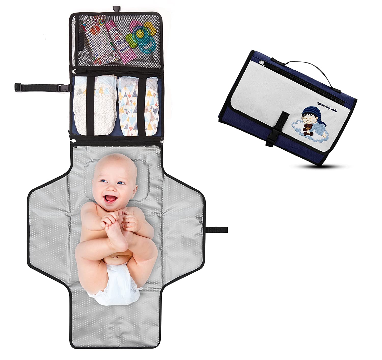 Portable Diaper Changing Pad - Premium Quality Travel Changing Station Kit