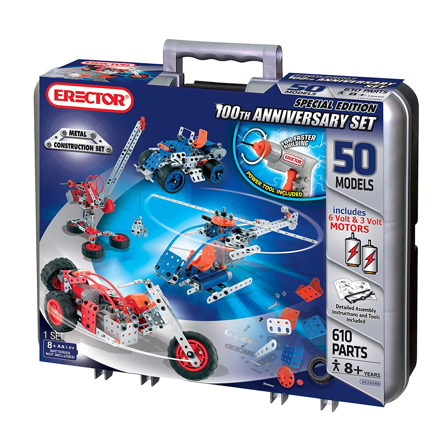 Meccano-Erector – Multimodel – 50 Models Motorized Set