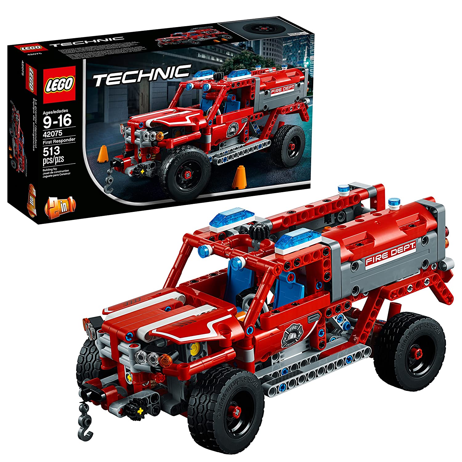 LEGO Technic First Responder 42075 Building Kit (513 Pieces)