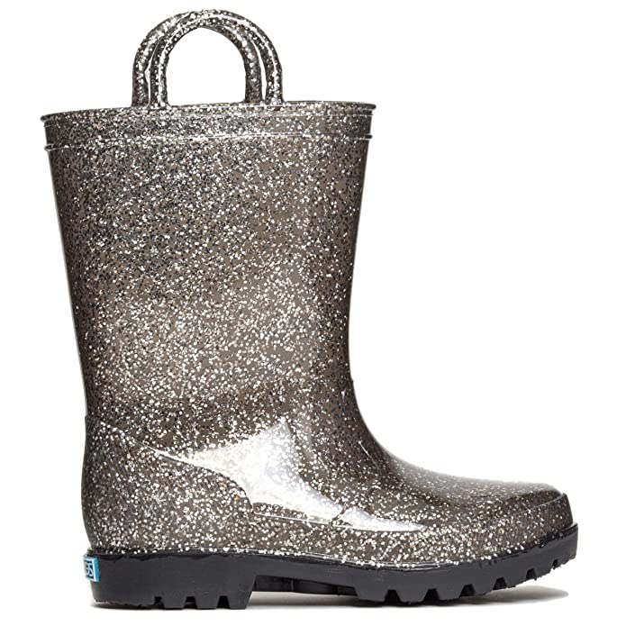 ZOOGS Kids Glitter Rain Boots for Girls and Toddlers