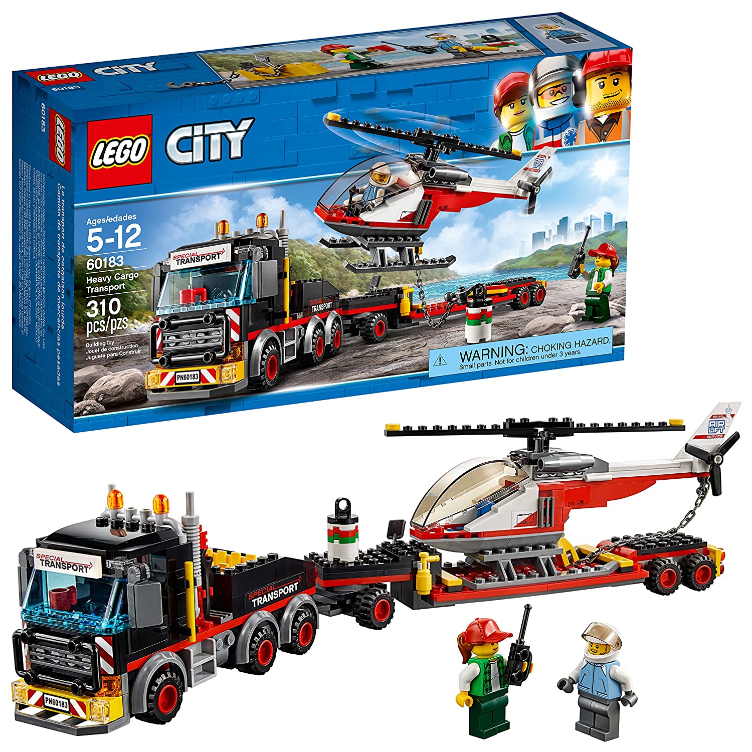LEGO City Heavy Cargo Transport 60183 Building Kit (310 Pieces)