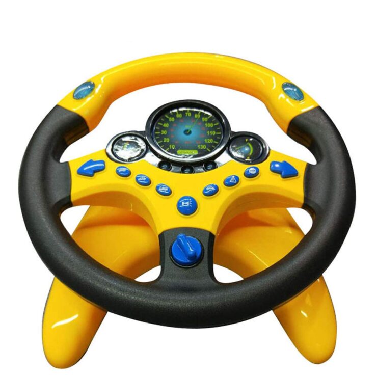 Co-Pilot Toy Steering Wheel with Lights Music 