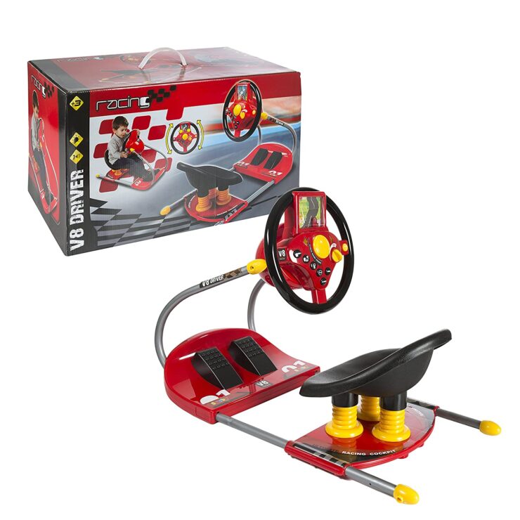 CP Toys Battery-operated Sit On Simulated Driver with Moving Screen and Lights & Sounds
