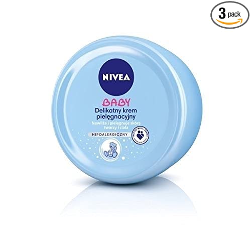 Nivea Baby Moisturizer for Face & Body 200ml [European Import] - 3 Count