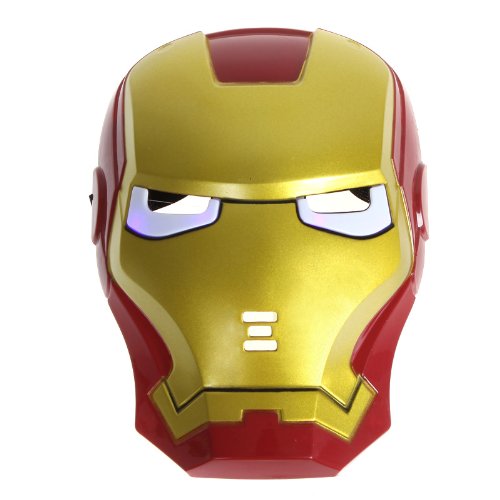 Kingzer Iron Man Mask for Halloween Masquerade Cosplay Carnival Party Makeup