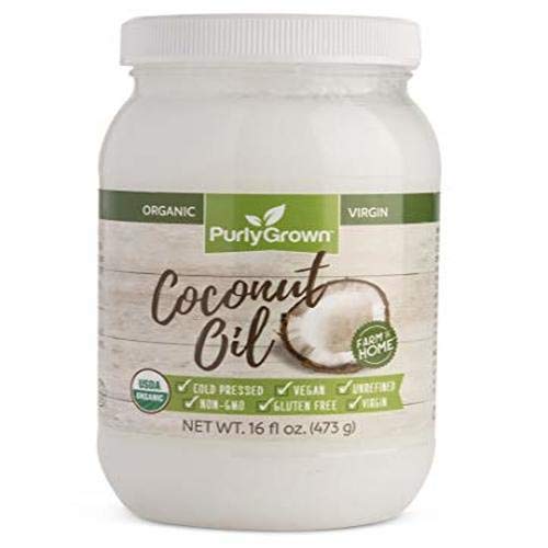 Organic, Cold Pressed Coconut Oil - Extra Virgin, Unrefined, Non-GMO Coconut Oils for Healthy Cooking, Beauty, Moisturizing, Dry Skin and Hair Care for Adults and Babies